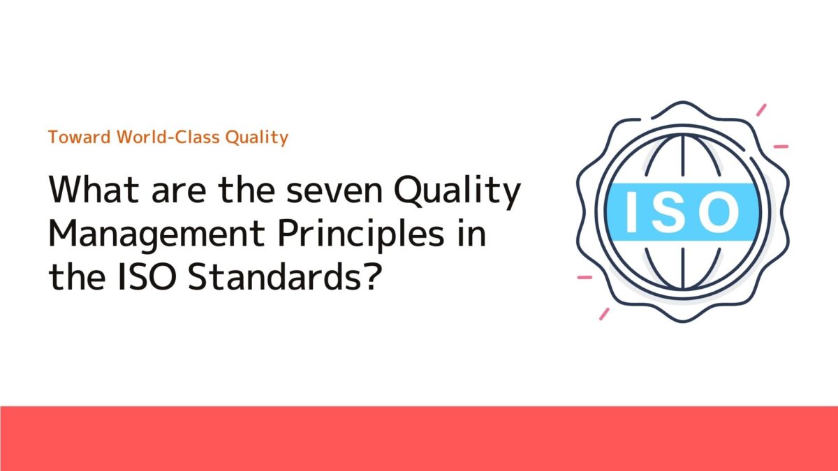 What are the seven Quality Management Principles in the ISO Standards?