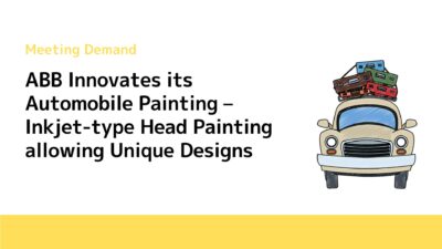ABB Innovates its Automobile Painting – Inkjet-type Head Painting allowing Unique Designs