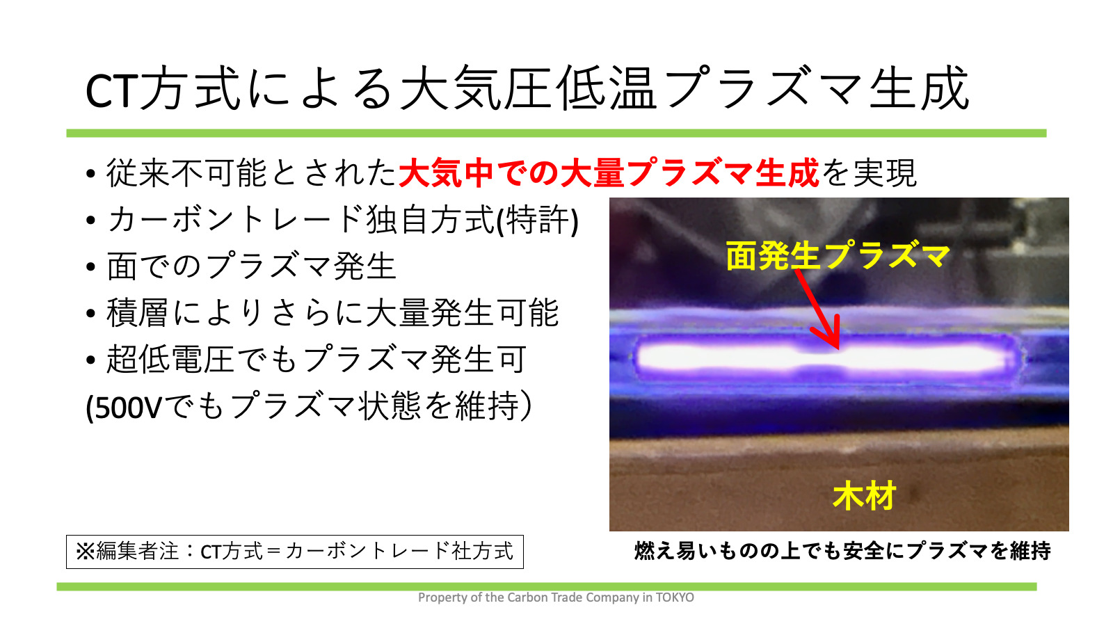 CT方式による大気圧低温プラズマ生成