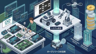 オープンソース（ROS／Arduino）を活用した開発コストの抑制策 